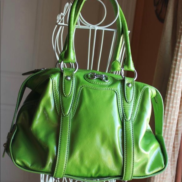 Lime Green Purse Near Mesa